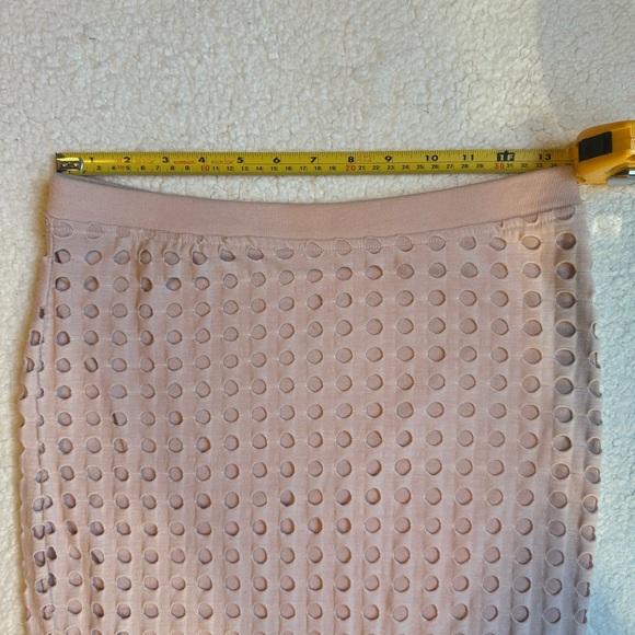 T by Alexander Wang Mesh Midi Light Pink Skirt Size Small - Picture 3 of 5
